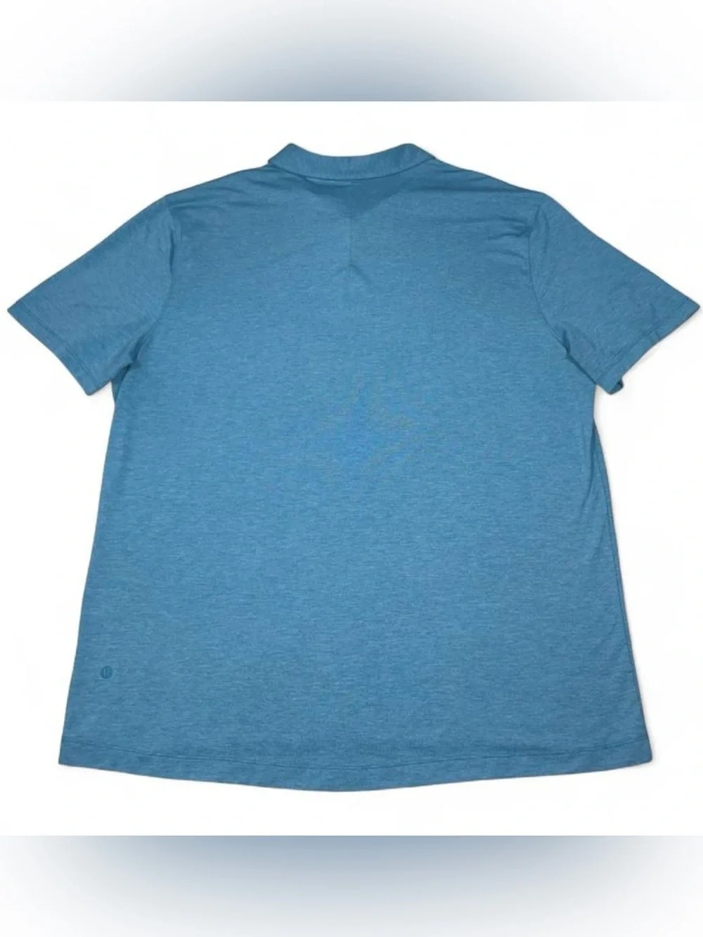 Lululemon Aqua Blue Heather Polo Shirt Men’s Size XLarge Golf Summer Outdoors